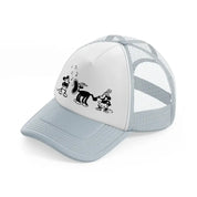 musical mice grey trucker hat