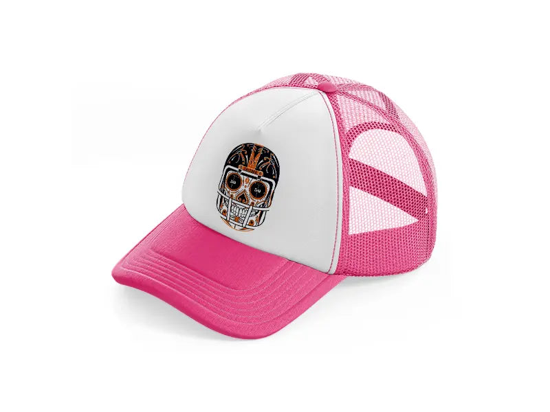 chicago bears mexican helmet neon pink trucker hat