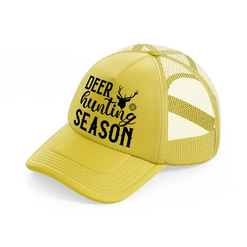 deer hunting season gold trucker hat
