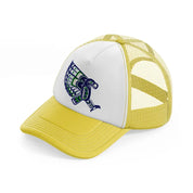 seattle seahawks vintage yellow trucker hat