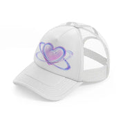 heart ring white trucker hat