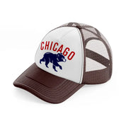 chicago cubs modern brown trucker hat