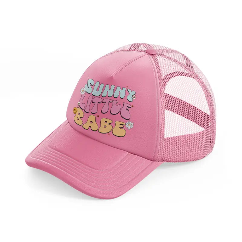 sunny little babe pink trucker hat