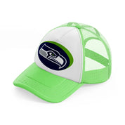 seattle seahawks 3d lime green trucker hat