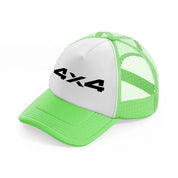 4x4 lime green trucker hat