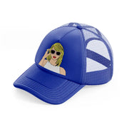 taylor swift animated blue trucker hat
