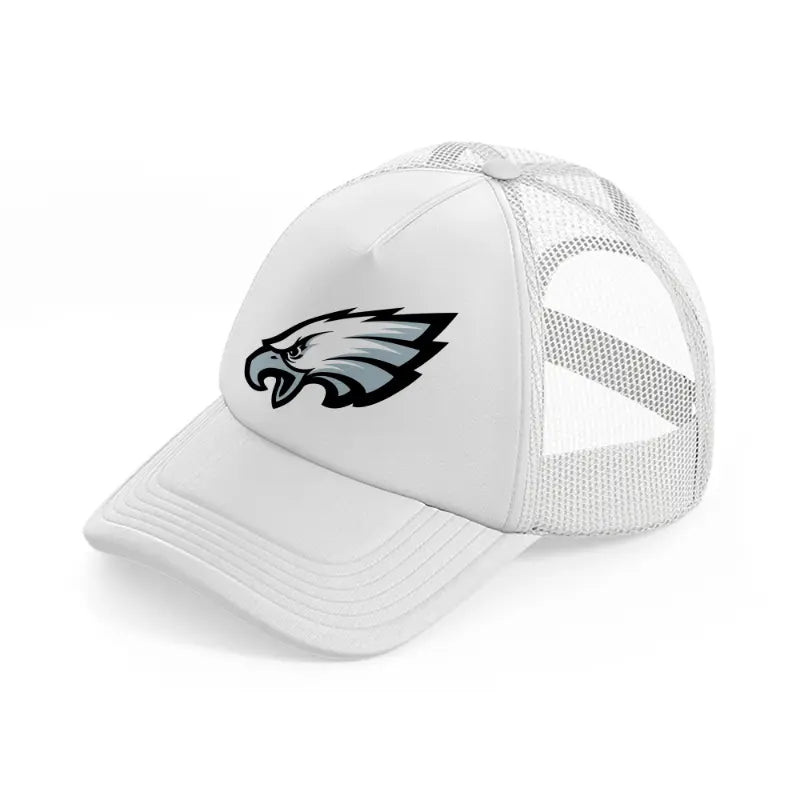 philadelphia eagles emblem white trucker hat