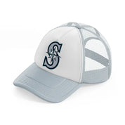seattle mariners grey trucker hat
