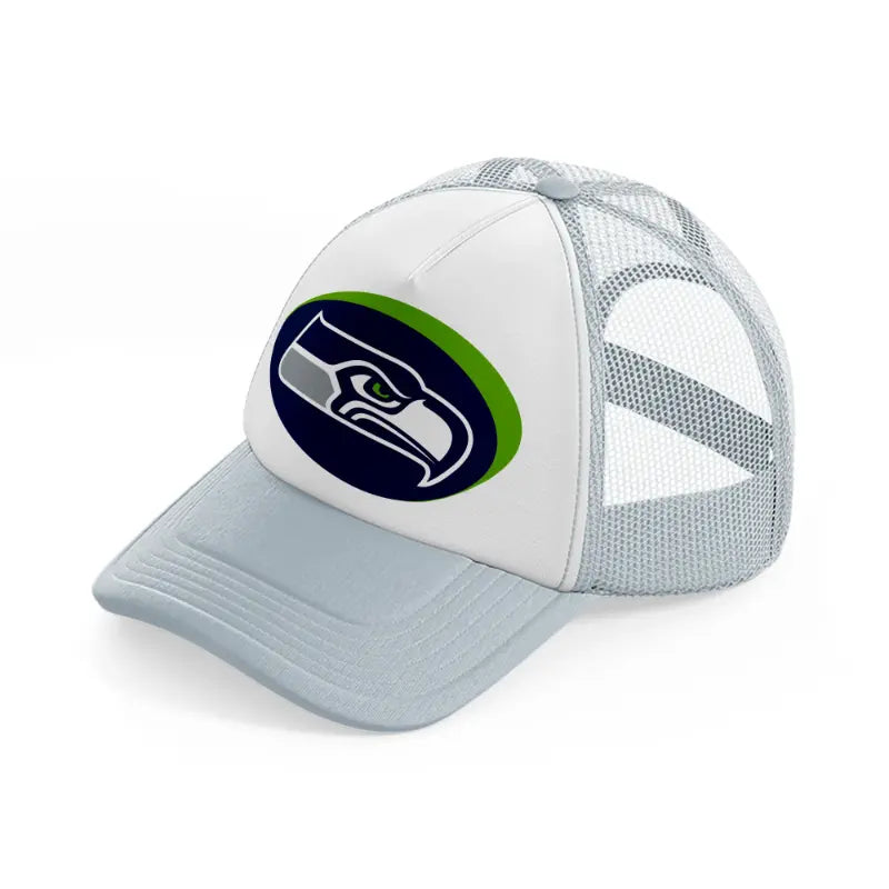 seattle seahawks 3d grey trucker hat