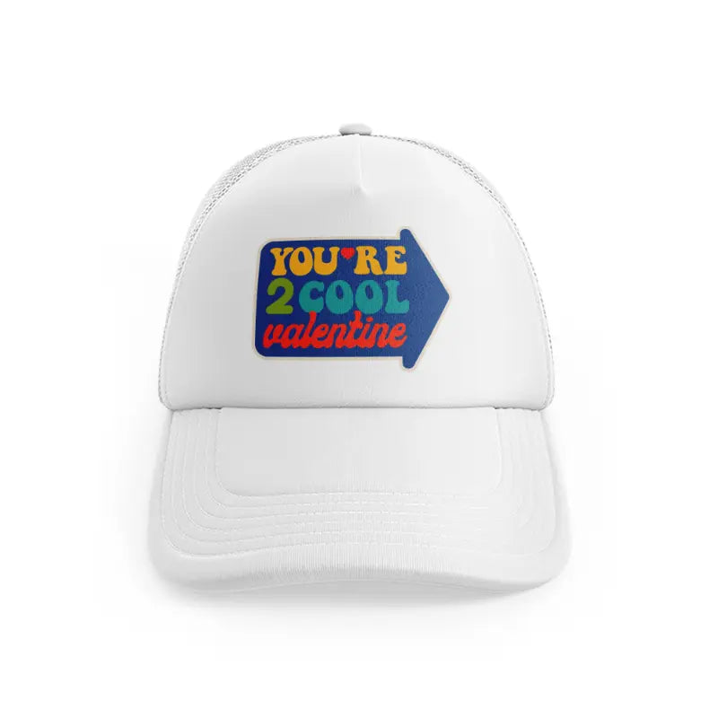 groovy love sentiments gs 09 white trucker hat