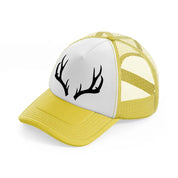 deer horn yellow trucker hat