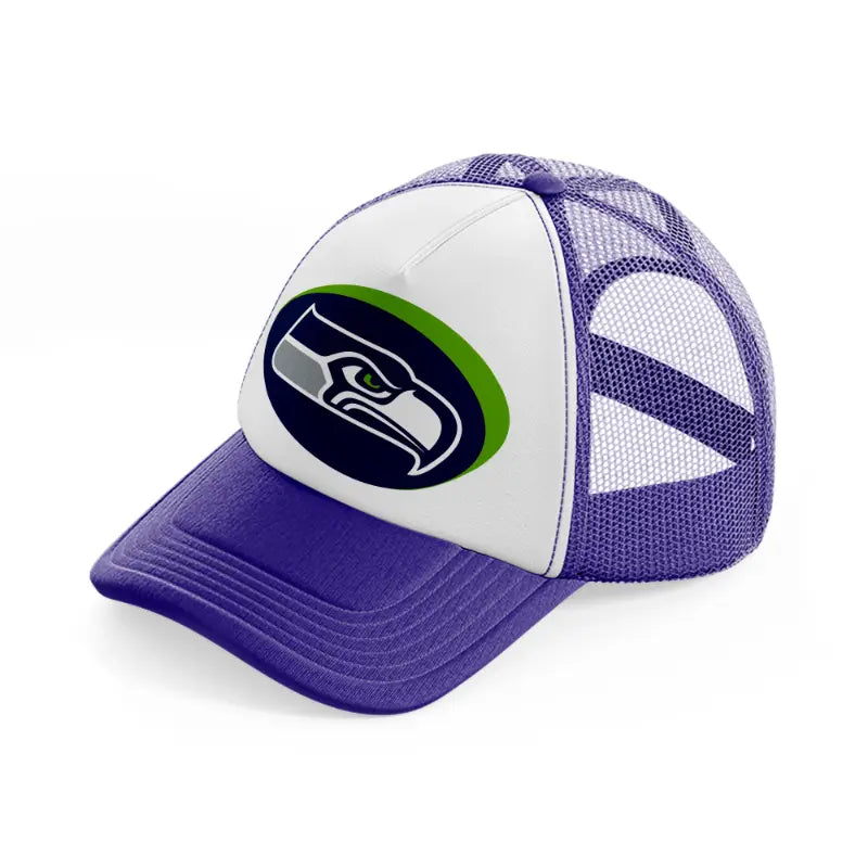 seattle seahawks 3d purple trucker hat