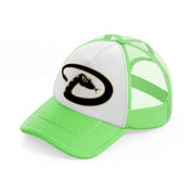arizona diamondbacks minimalist lime green trucker hat