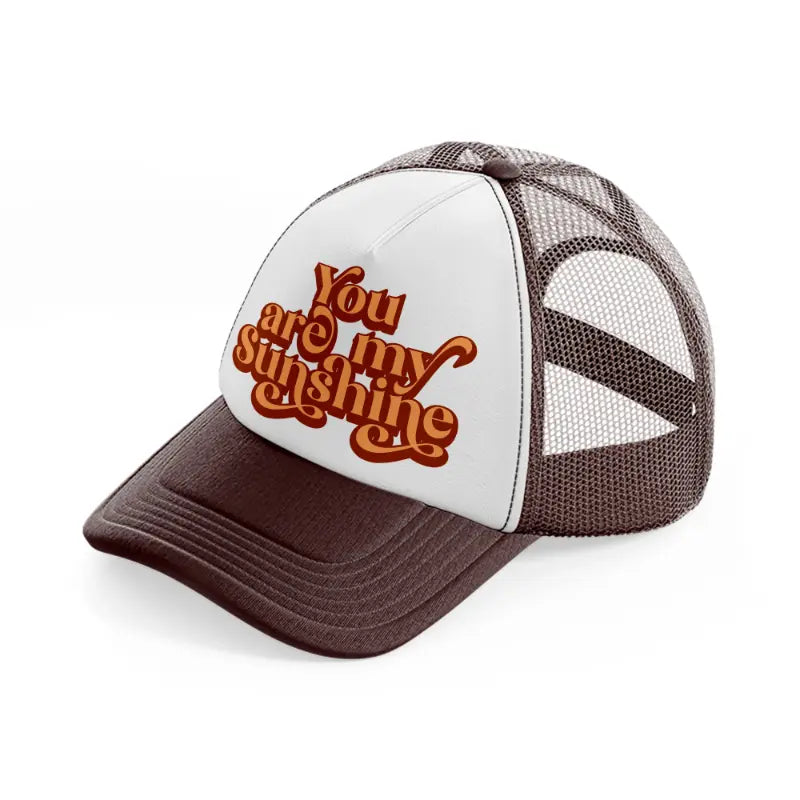 quote 01 brown trucker hat