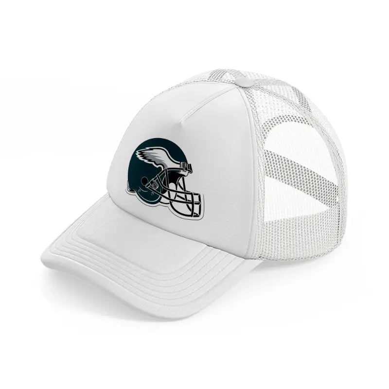 philadelphia eagles helmet white trucker hat