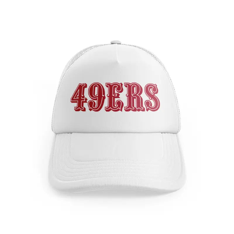49ers Old School Red Versionwhitefront view
