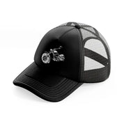 harley davidson bike vector black trucker hat