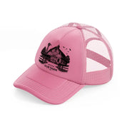 welcome to our farm. pink trucker hat