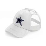 dallas cowboys 3d emblem white trucker hat