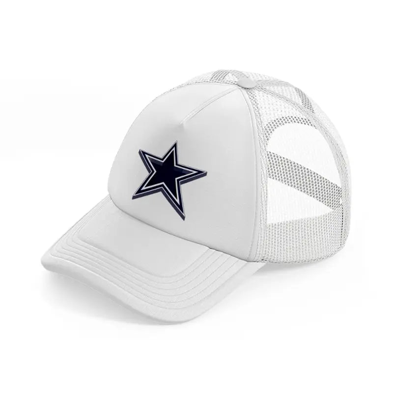 dallas cowboys 3d emblem white trucker hat