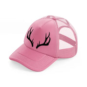 deer horn pink trucker hat