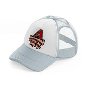 arizona diamondbacks grey trucker hat