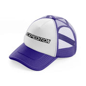 expedition purple trucker hat