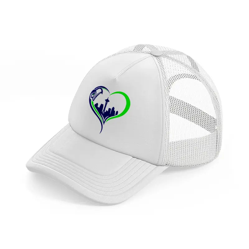 seattle seahawks fan white trucker hat