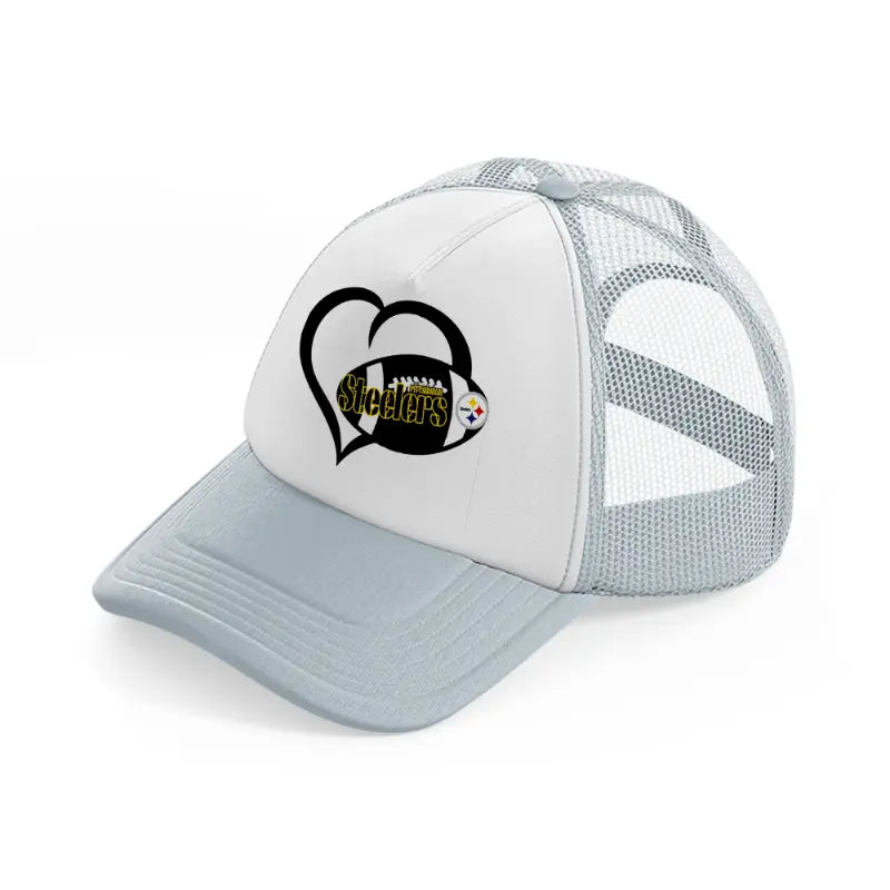 pittsburgh steelers supporter grey trucker hat