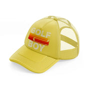 golf boy gold trucker hat