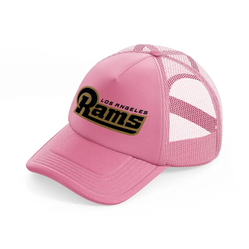 los angeles rams classic pink trucker hat