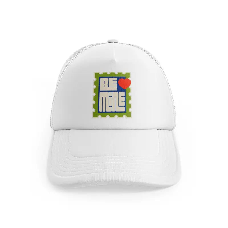 groovy love sentiments gs 16 white trucker hat