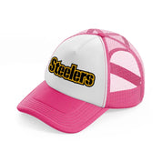 steelers neon pink trucker hat