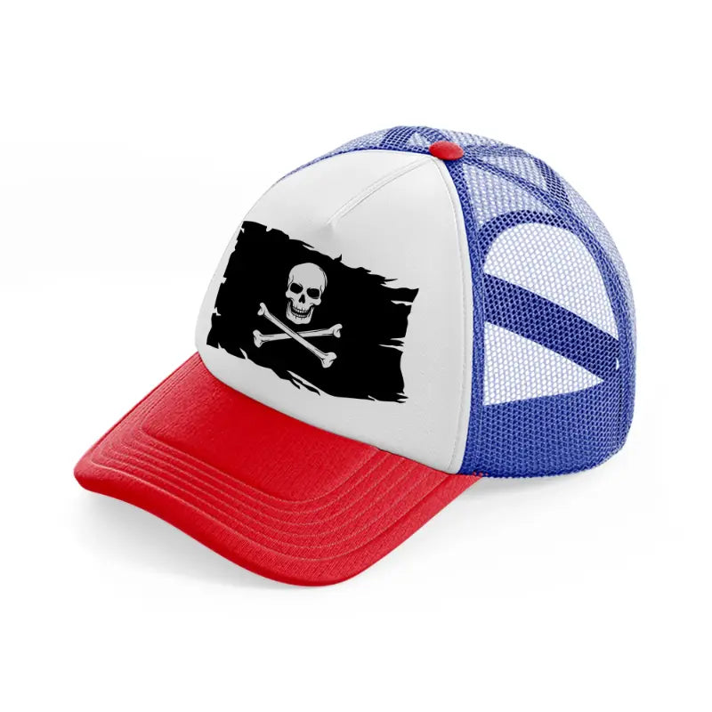 pirate flag multicolor trucker hat