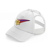 shooting star white trucker hat