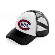 chicago cubs vintage black and white trucker hat