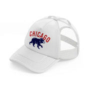 chicago cubs modern white trucker hat