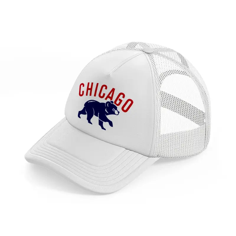 chicago cubs modern white trucker hat