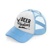 deer hunting sky blue trucker hat