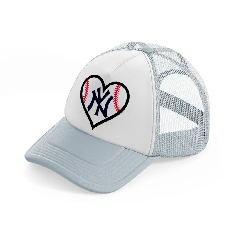 newyork yankees lover grey trucker hat
