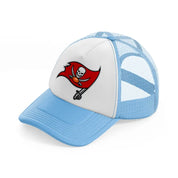 tampa bay buccaneers emblem sky blue trucker hat