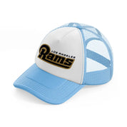 los angeles rams classic sky blue trucker hat