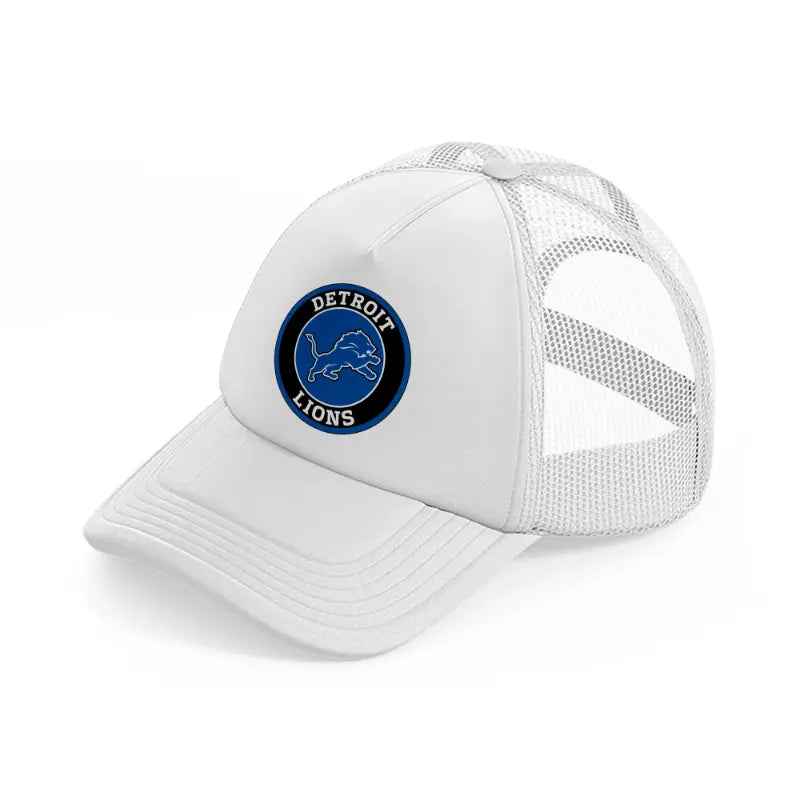 detroit lions white trucker hat