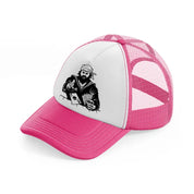 pirate cards neon pink trucker hat