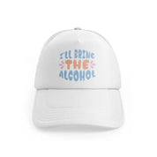 3 white trucker hat