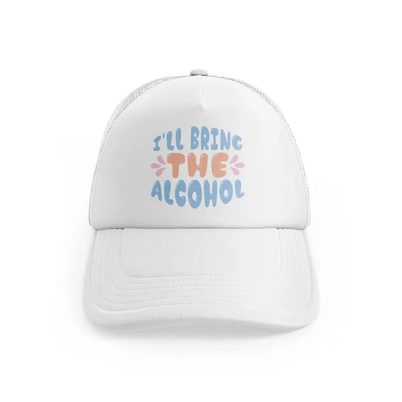 3 white trucker hat