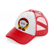 kansas city chiefs funny emblem red and white trucker hat