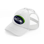 seattle seahawks 3d white trucker hat