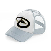 arizona diamondbacks minimalist grey trucker hat