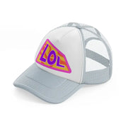 lol grey trucker hat
